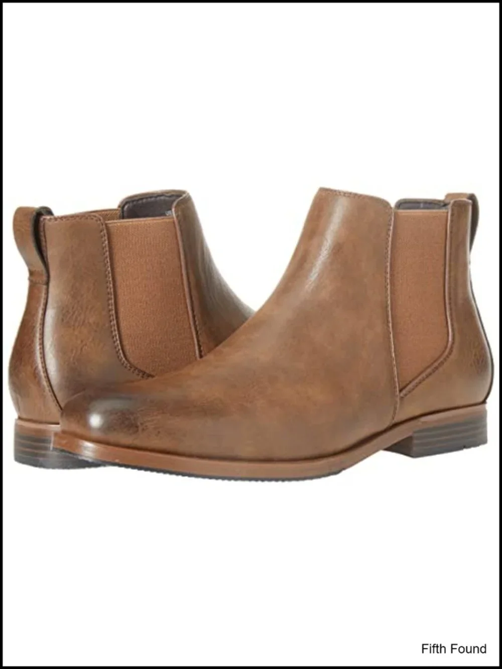 Men's Slip On Chelsea Ankle Boot Faux Leather Memory Foam